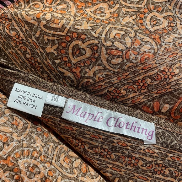 New reversible wrap silk skirt - Picture 5 of 7